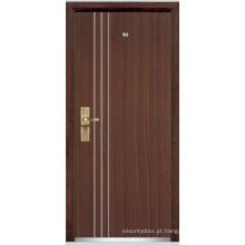 Porta blindada de madeira de aço / porta blindada de madeira de aço (YF-G9010)